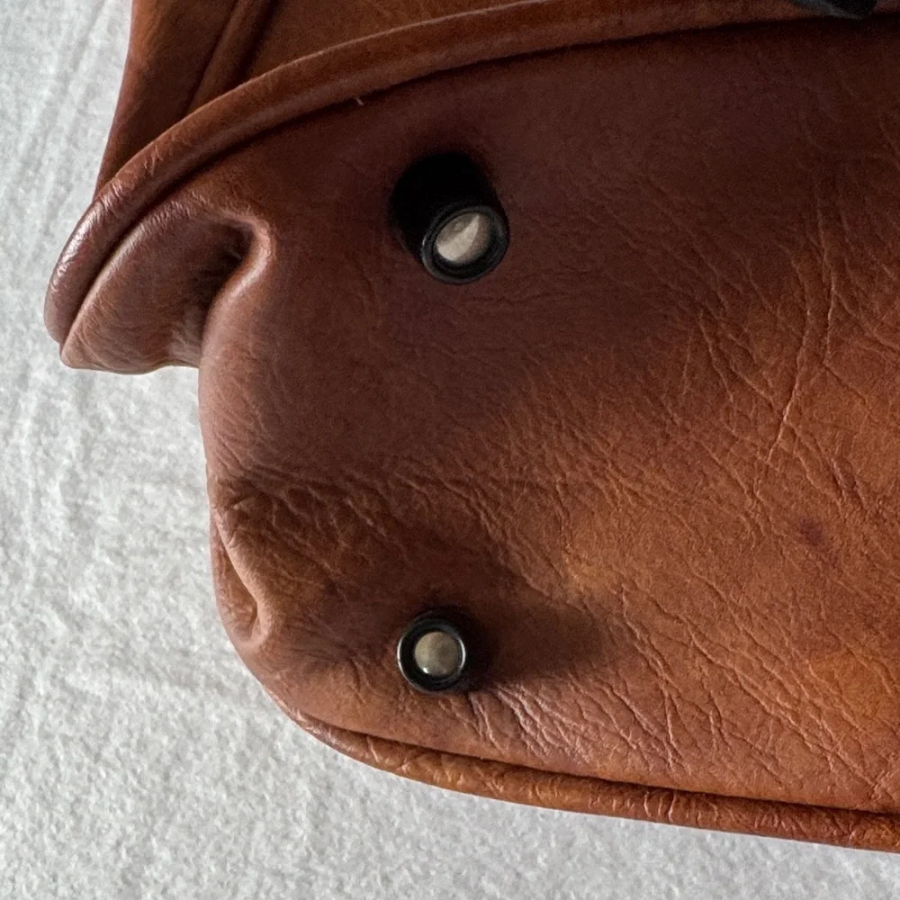 Vintage Samsonite Men’s Tan-Brown Messenger Crossbody Bag